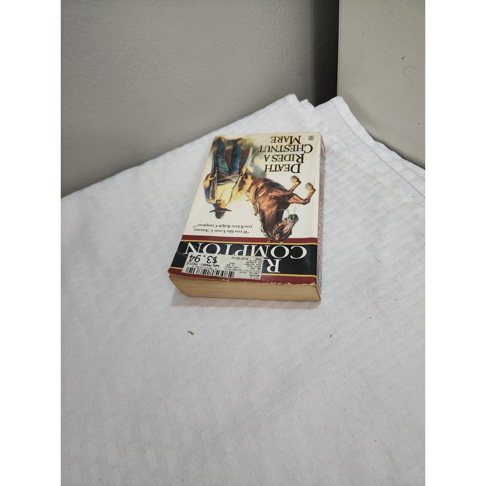 Death Rides a Chestnut Mare Ralph Compton Western Paperback Book Signet - Picture 3 of 4
